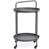Šedý zahradní servírovací stolek Bizotto Austin 45 cm
