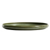 hjZelený keramický talíř Kave Home Uilo 26,5 cm