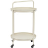 Krémový zahradní servírovací stolek Bizzotto Austin 45 cm