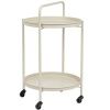 Krémový zahradní servírovací stolek Bizzotto Austin 45 cm