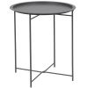 Antracitový kovový zahradní stolek Bizzotto Austin ø 46 cm