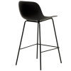 Černá plastová barová židle Kave Home Altea 65 cm