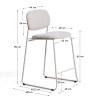 Béžová barová židle Kave Home Meli 65 cm