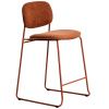 Terakotově červená barová židle Kave Home Meli 65 cm