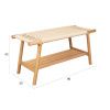 Přírodní dubová lavice KINTARO 90 cm