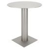 Stříbrný kovový bistro stolek Kit 70 cm