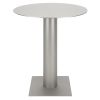 Stříbrný kovový bistro stolek Kit 70 cm