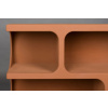 Terakotová lakovaná knihovna DUNDEE 120 x 37 cm -fv-interier-25