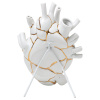 Bílá porcelánová váza Love in Bloom Kintsugi 25 cm