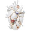 Bílá porcelánová váza Love in Bloom Kintsugi 25 cm