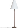 Hnědá kovová stojací lampa Kave Home Navat 160 cm