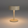 Béžová kovová nabíjecí stolní LED lampa MINI -fv -interier-25