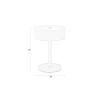Béžová kovová nabíjecí stolní LED lampa MINI