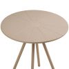 Béžový plastový zahradní bistro stůl Letta ø 70cm