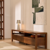 Hnědý dřevěný TV stolek Kave Home Norani 200 x 40 cm -fv-interier-25