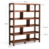 Hnědý dřevěný regál Kave Home Norani 185 x 150 cm
