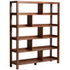 Hnědý dřevěný regál Kave Home Norani 185 x 150 cm