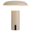 Béžová nabíjecí stolní LED lampa Rami 21,5 cm