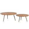 Set dvou zahradních stolků Bizzotto Corbeta 60/80 cm