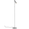 Stříbrná kovová stojací lampa Aris 150 cm