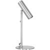 Stříbrná kovová stolní lampa Aris