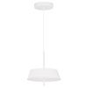 Bílé kovové závěsné LED světlo Nova Luce Velio 35 cm