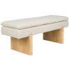 Šedá čalouněná lavice Housecraft Living Jappo 120 cm