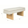Šedá čalouněná lavice Housecraft Living Jappo 120 cm