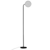 Černá kovová stojací LED lampa Nova Luce Sinkro 174 cm