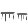 Šedý zahradní set stolků Bizzotto Aminta 60/80 cm