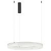 Bílé závěsné LED světlo Nova Luce Vaster 60 cm s černým zavěšením
