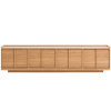 Dubový TV stolek Kave Home Onix 200 x 40 cm
