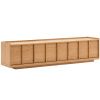 Dubový TV stolek Kave Home Onix 200 x 40 cm
