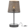 Černá kovová stolní lampa Katlyn 56 cm