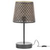 Černá kovová stolní lampa Katlyn 56 cm