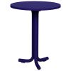 Modrý kovový zahradní bistro stolek Nokk ⌀59 cm