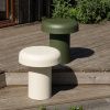 Zelený kovový zahradní stolek Miko ⌀40 cm -fv-interier-25