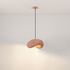 Terakotově oranžové závěsné světlo Nova Luce Bambel 40 x 32 cm -fv-interier-25