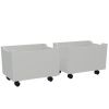 Set dvou bílých dřevěných boxů Vipack Forrest 40 x 57 cm