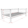 Dřevěná postel Vipack Forrest 90 x 200 cm