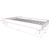 Dubová postel Vipack Forrest 90 x 200 cm