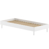 Bílá dřevěná postel Vipack Forrest 90 x 200 cm