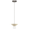 Světle béžové závěsné LED světlo Nova Luce Baris 22 cm