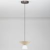 Světle béžové závěsné LED světlo Nova Luce Baris 22 cm -fv-interier-25