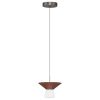 Hnědé závěsné LED světlo Nova Luce Baris 22 cm