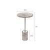 Zelený mramorový odkládací stolek DUTCHBONE Gunnar 37,5 cm