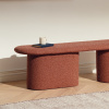 Cihlová bouclé lavice Rull 130 cm -fv-interier-25