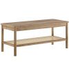 Dubovo-ratanová lavice Vipack Olive 110 x 46 cm