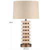Béžová stolní lampa Richmond Blair 68 cm
