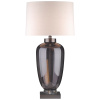 Hnědá skleněná stolní lampa Richmond Monsoe 78 cm